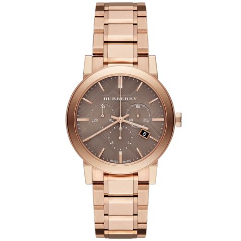 Burberry Women's Swiss The City Rose Gold Ion